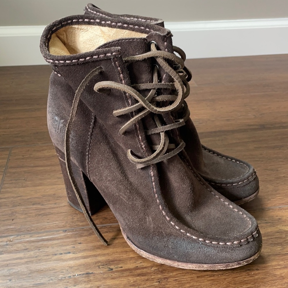 Frye brown booties